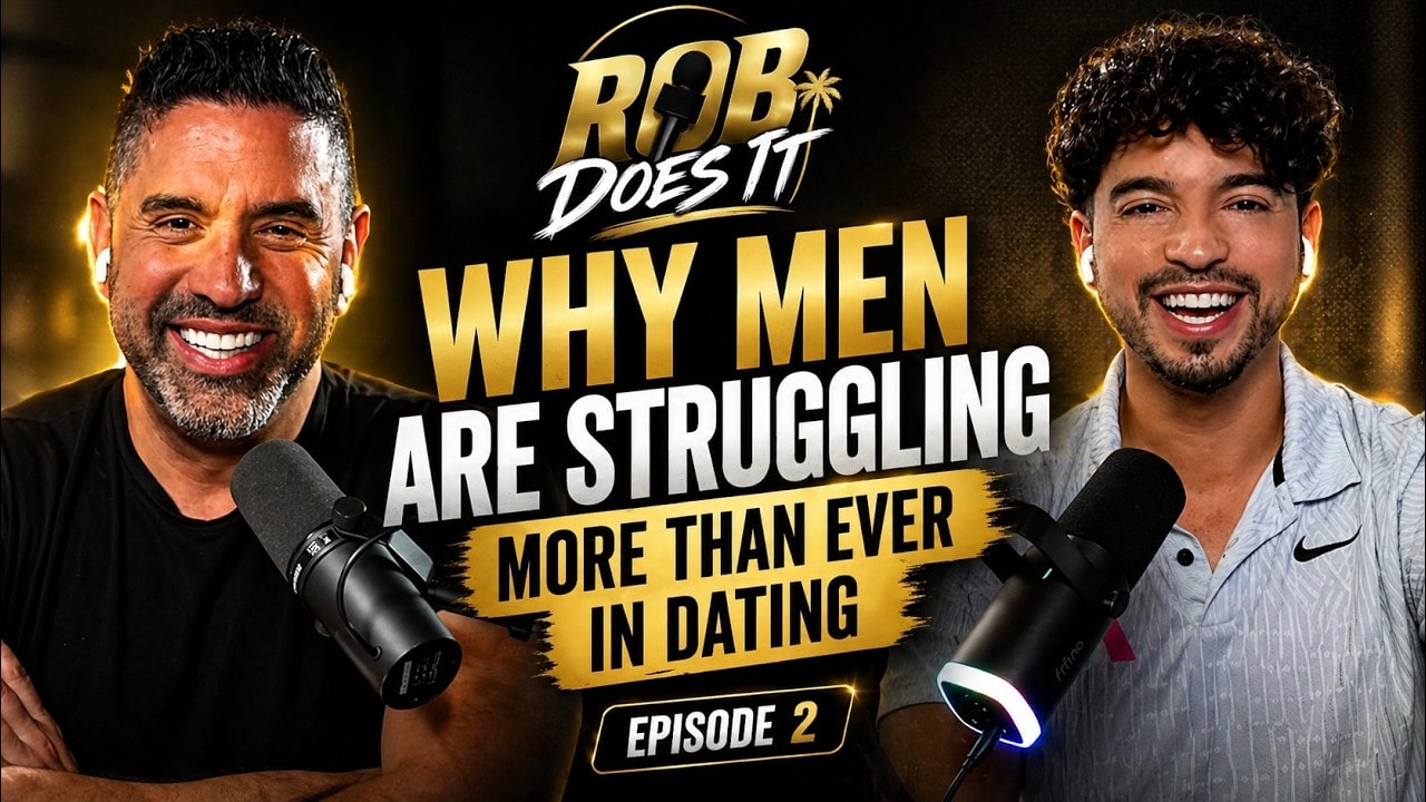 Rob and Michael Sartain recording the ROB DOES IT podcast
