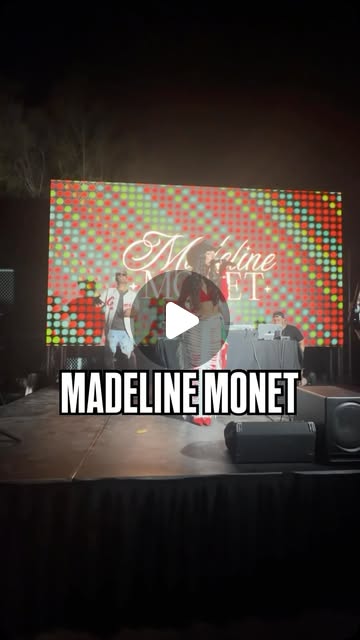 Madeline Monet performing on stage